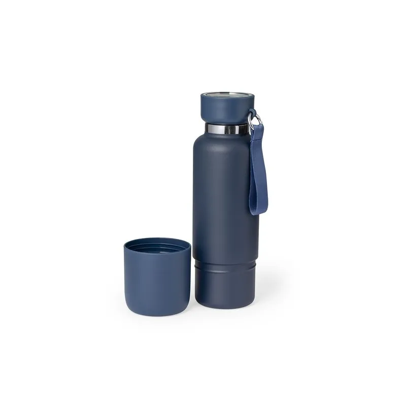 Bouteille Isotherme Écologique Personnalisée 550ml - Flautrok Matières : polyester Couleurs : rouge personnalisation rapide en F