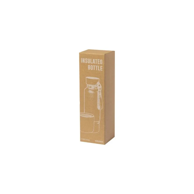 Bouteille Isotherme Écologique Personnalisée 550ml - Flautrok Matières : polyester Couleurs : rouge objet publicitaire robuste