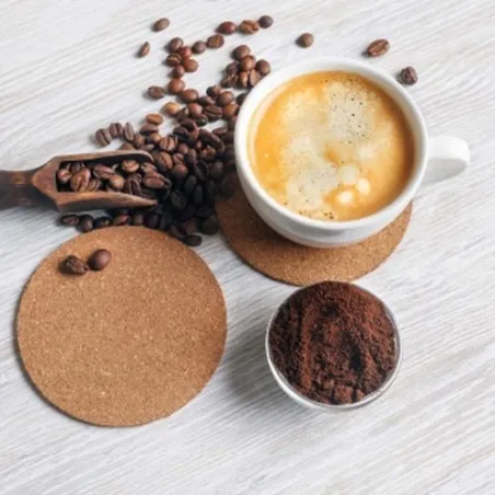 Sous-Verres Écologiques Personnalisés - Set Yagger Matières : bois Couleurs : brun marquage laser ultra précis