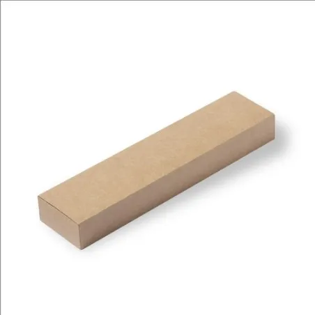 Stylo personnalisé en métal chromé et cuir recyclé pratique - Rayulk Matières : silicone Couleurs : noir impression haute défini
