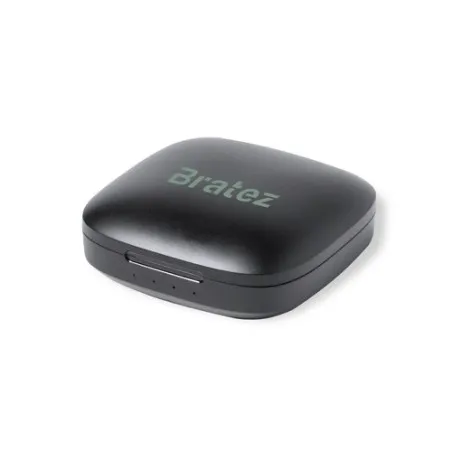 Écouteurs Sans Fil Élégants Écologiques Personnalisés Trustal Matières : silicone Couleurs : noir