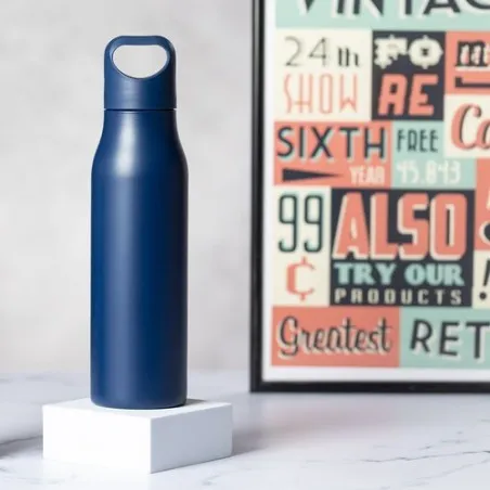 Gourde Sportive Personnalisée Tocker Matières : caoutchouc Couleurs : blanc objet promotionnel éco-responsable