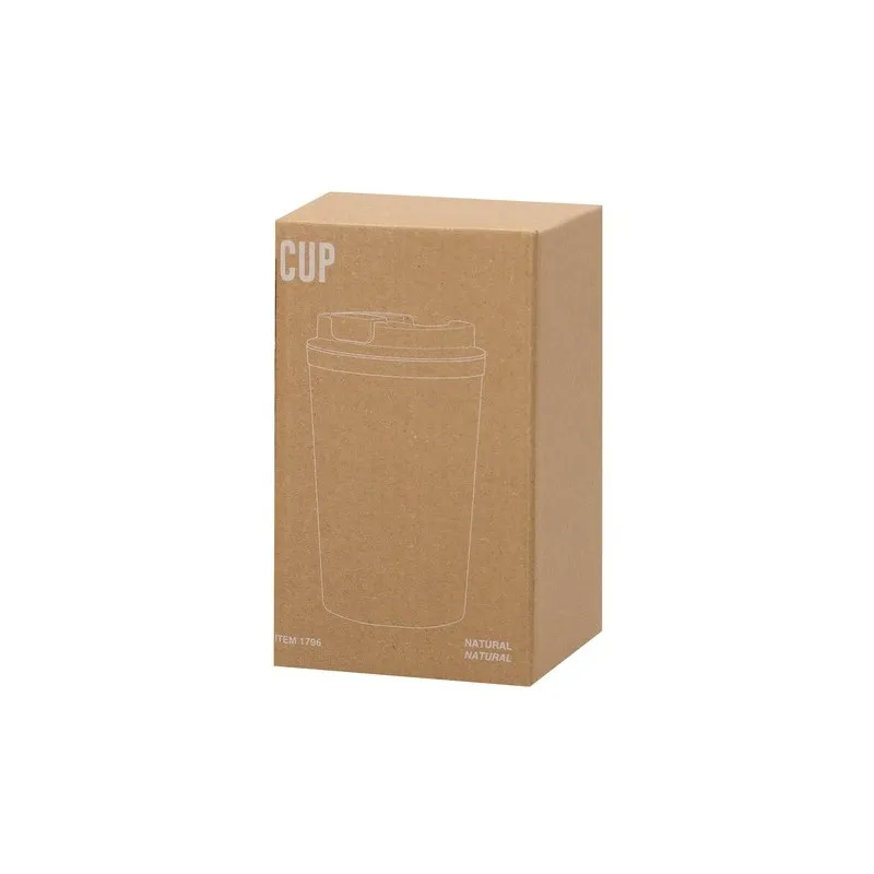 Mug Isotherme Pratique Personnalisé Écologique Vicuit Matières : polyester Couleurs : noir cadeau entreprise pas cher