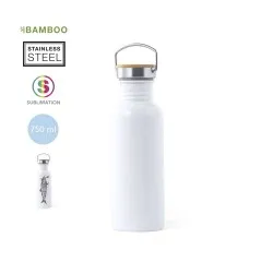 Gourde Sportive Personnalisée Sublimation Preuk Matières : polyester Couleurs : bleu 2