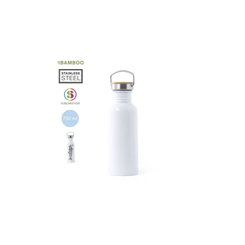 Gourde Sportive Personnalisée Sublimation Preuk Matières : polyester Couleurs : bleu personnalisable avec votre logo