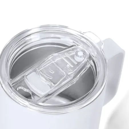 Tasse thermique personnalisée pas cher - Adelax Matières : EVA Couleurs : naturel cadeau client original