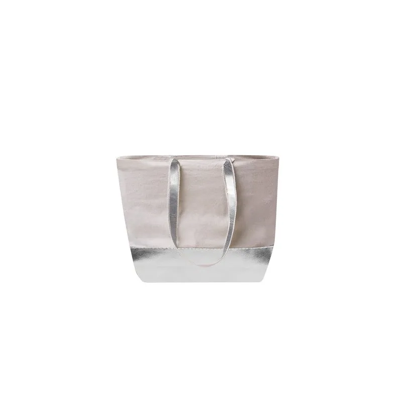Sac de Shopping Écologique Personnalisé en Coton Recyclé Hitalax Matières : acier inoxydable Couleurs : blanc cadeau client orig