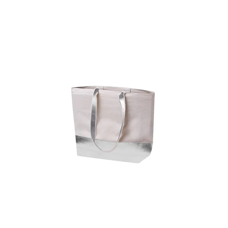 Sac de Shopping Écologique Personnalisé en Coton Recyclé Hitalax Matières : acier inoxydable Couleurs : rouge impression logo ha