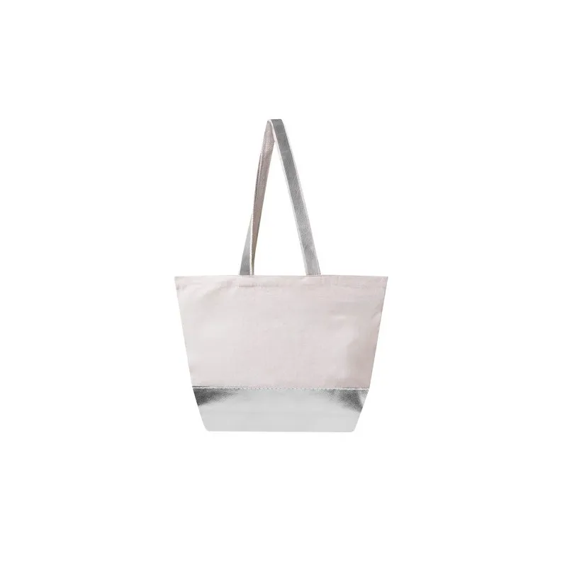 Sac de Shopping Écologique Personnalisé en Coton Recyclé Hitalax Matières : acier inoxydable Couleurs : rouge marquage couleur é