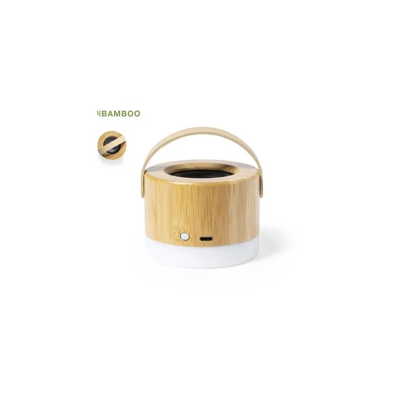 Enceinte Bluetooth Personnalisée Durbal Matières : PET recyclé Couleurs : blanc