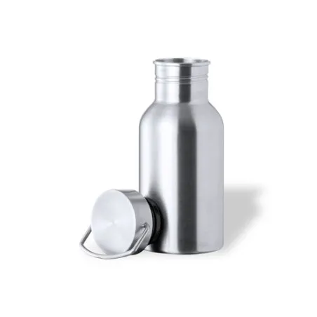 Bidon Personnalisable 500ml Écologique Dalber Matières : aluminium recyclé  Couleurs : noir cadeau entreprise pas cher