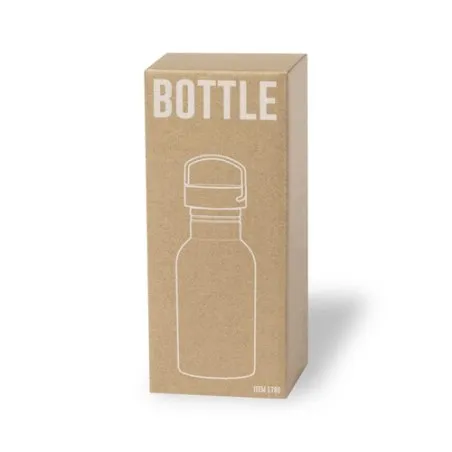 Bidon Personnalisable 500ml Écologique Dalber Matières : aluminium recyclé  Couleurs : noir marquage laser ultra précis