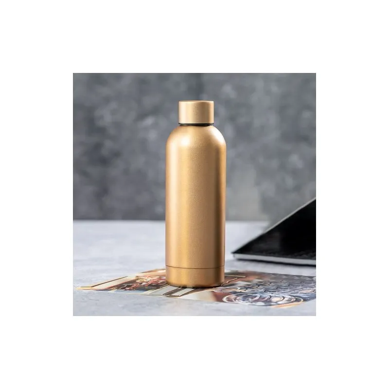 Bidon Inoxydable Personnalisé Pas Cher Pigot Matières : aluminium Couleurs : bleu goodies personnalisé en stock