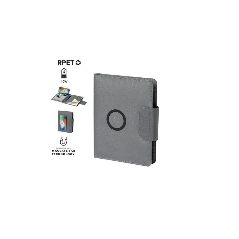 Bloc Notes Multifonction Personnalisé avec Chargeur Inclus - Dambier Couleurs : marron personnalisable avec votre logo