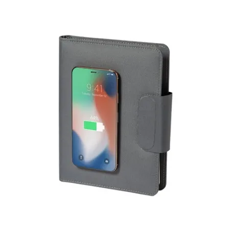 Bloc Notes Multifonction Personnalisé avec Chargeur Inclus - Dambier Couleurs : marron impression haute définition