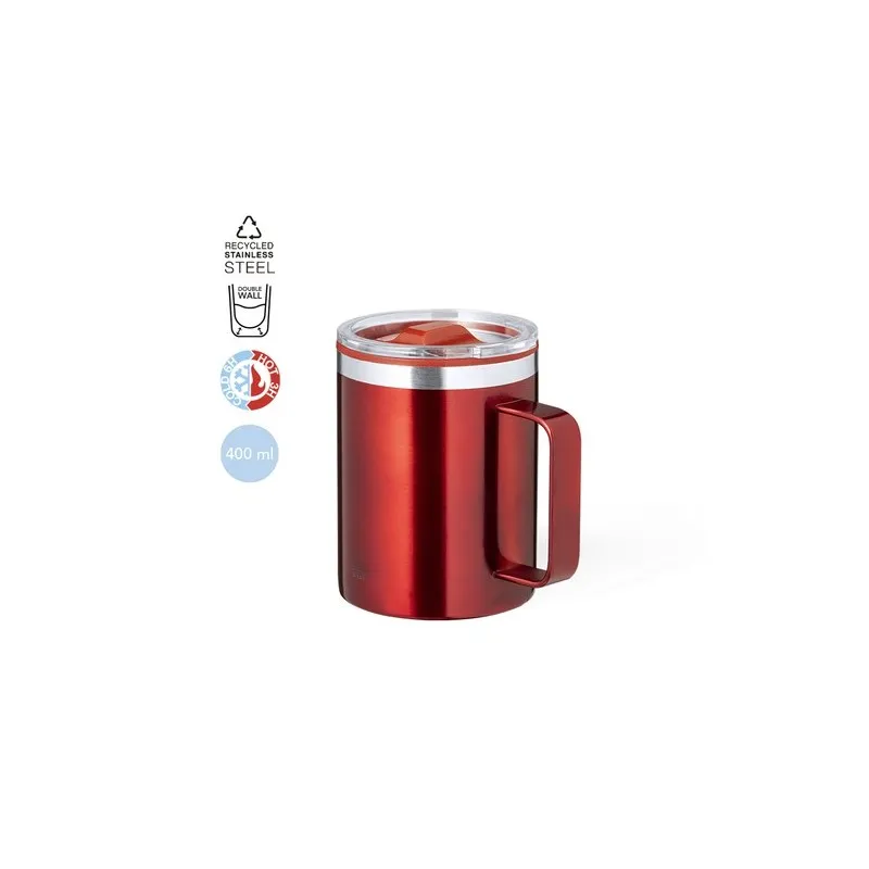 Tasse Thermique Écologique et Pratique Suprax Personnalisée Matières : PET Couleurs : blanc objet promotionnel éco-responsable
