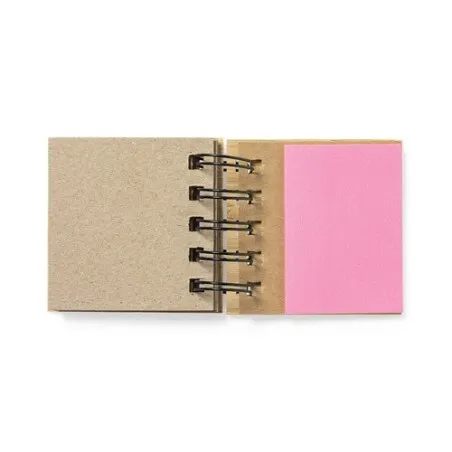 Bloc Notes Personnalisé Écologique - Objets Publicitaires Feros Matières : PET recyclé Couleurs : rouge marquage laser ultra pré