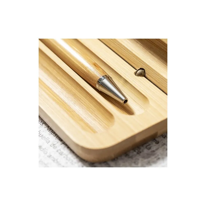 Stylo et Roller Écologiques Personnalisés Pas Cher - Set Notium Matières : PET recyclé Couleurs : blanc goodies entreprise desig