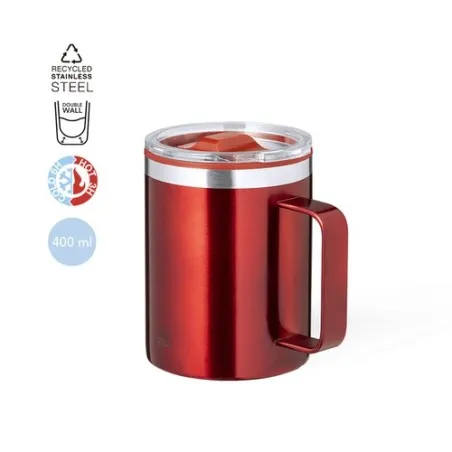 Tasse Thermique Écologique et Pratique Suprax Personnalisée Matières : PET Couleurs : bleu impression haute définition