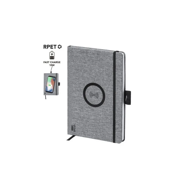 Bloc Notes Écologique et Pratique Personnalisé Chargeur Bein Matières : acier inoxydable Couleurs : argenté personnalisable avec