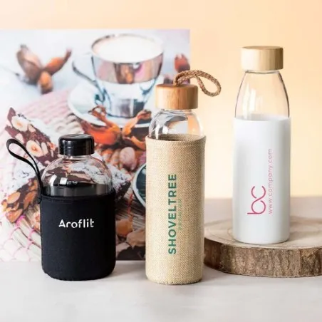 Gourde Écologique Personnalisable Teltox Matières : acier inoxydable Couleurs : bleu objet promo petit budget