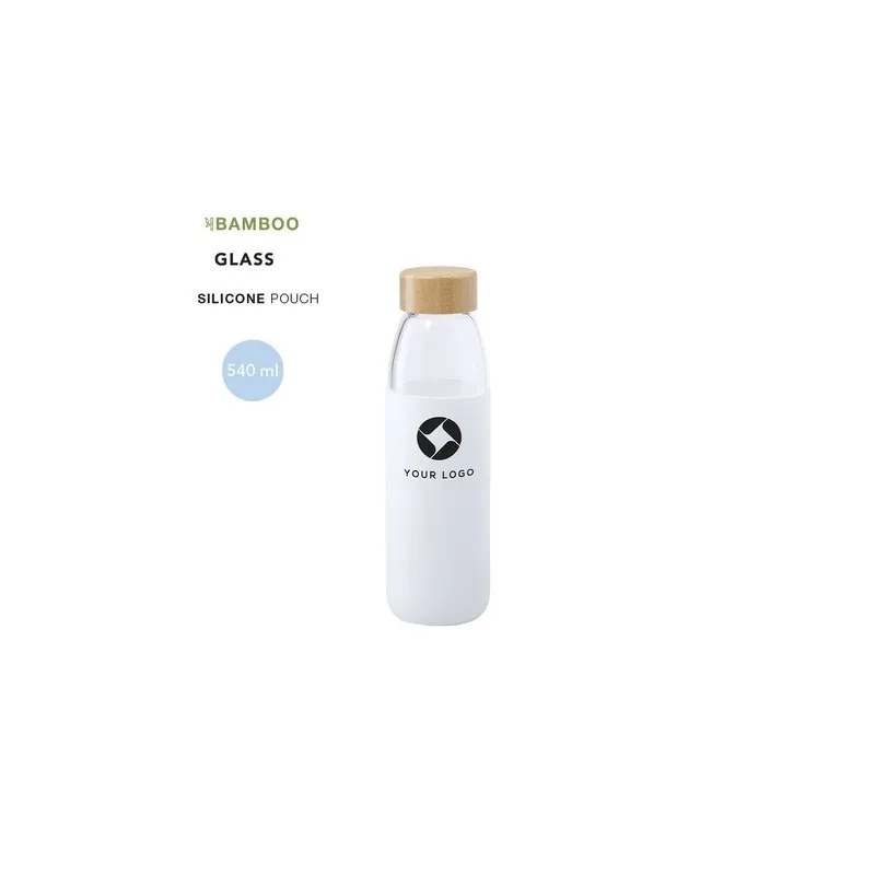 Gourde Écologique Personnalisable Teltox Matières : acier inoxydable Couleurs : noir cadeau entreprise pas cher