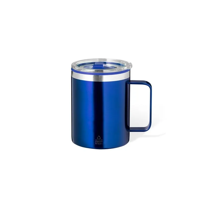 Tasse Thermique Écologique et Pratique Suprax Personnalisée Matières : PET Couleurs : bleu personnalisable avec votre logo