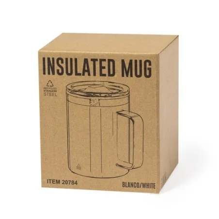 Tasse Thermique Écologique et Pratique Suprax Personnalisée Matières : PET Couleurs : blanc goodies publicitaire événementiel