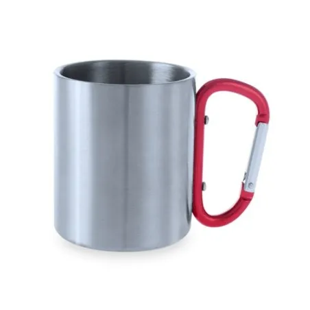Mug personnalisé en acier inoxydable Bastic - Goodies Couleurs : jaune objet promo petit budget