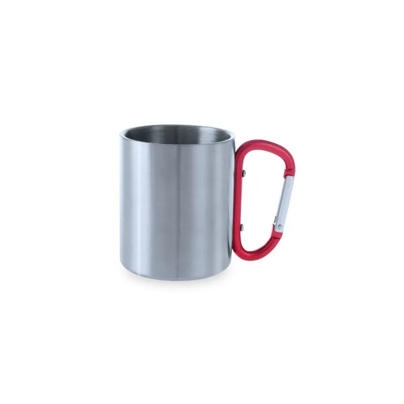 Mug personnalisé en acier inoxydable Bastic - Goodies Couleurs : noir personnalisation sur mesure