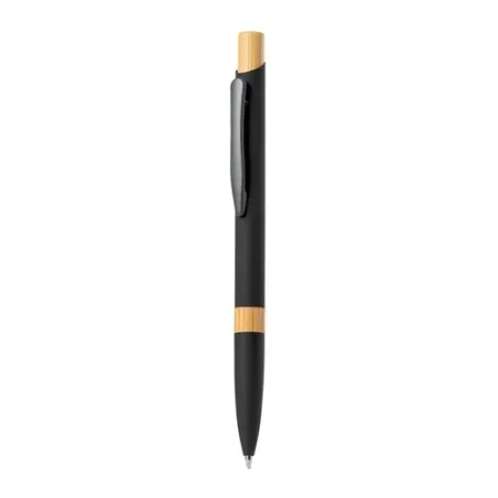 Stylo Écologique en Aluminium et Bambou Personnalisé - Lantasker Taille textile : M Couleurs : noir objet promotionnel éco-respo