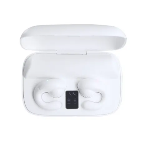 Écouteurs personnalisés Power Bank écologiques Haxel pas cher Matières : polyester Taille textile : XL Couleurs : noir marquage 