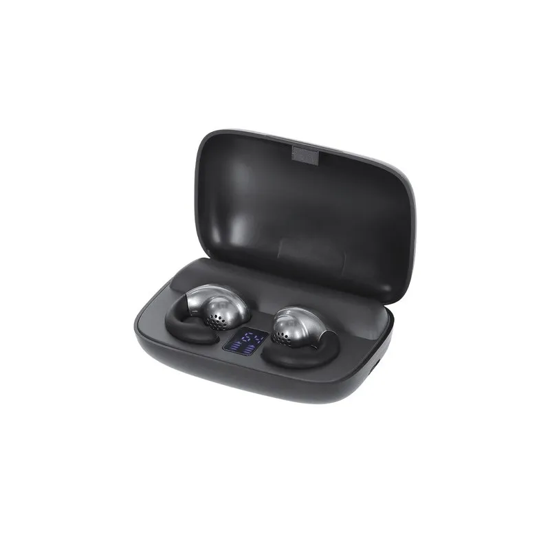 Écouteurs personnalisés Power Bank écologiques Haxel pas cher Matières : polyester Taille textile : XL Couleurs : noir objet pub