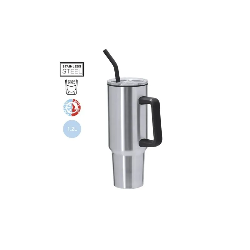 Tasse thermique personnalisée pas cher Lansin Matières : polyester Taille textile : S Couleurs : noir personnalisable avec votre