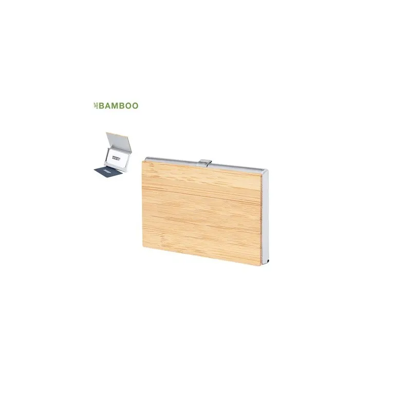 Porte-Cartes Eltanin en Bambou Élégant