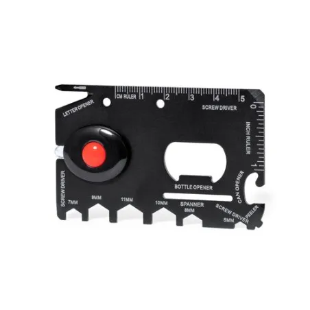 Outil Multifonction Pratique Personnalisé pas cher - Vireon Matières : coton Taille textile : S Couleurs : noir cadeau entrepris