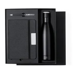 Set d'Objets Publicitaires Personnalisés : Cahier, Stylo et Bouteille Isotherme Datiford pas cher Taille textile : 3XL Couleurs 