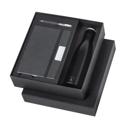 Set d'Objets Publicitaires Personnalisés : Cahier, Stylo et Bouteille Isotherme Datiford pas cher Taille textile : 3XL Couleurs 