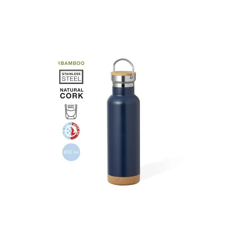 Bouteille Isotherme Thermique Personnalisée - Dixont Matières : silicone Couleurs : bleu livraison express 24h 48h