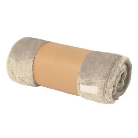 Couverture Personnalisée en Molleton - Durmok Matières : aluminium Couleurs : bleu impression logo haute qualité