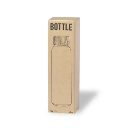 Gourde Personnalisée à Sublimation Kaory Couleurs : jaune marquage laser ultra précis