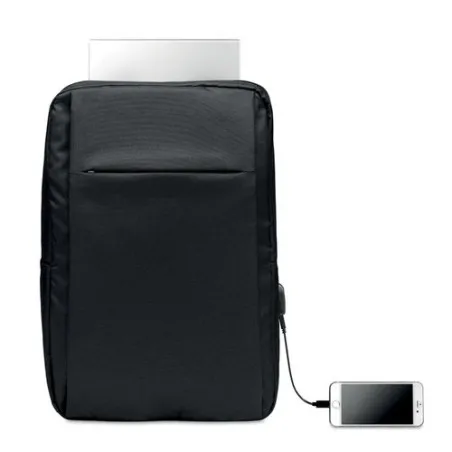 Sac à dos écologique 300D RPET pour ordinateur - SEOUL personnalisé pas cher Matières : coton Taille textile : XS Couleurs : ora
