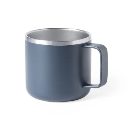 Mug Personnalisé Publicitaire en Inox - Tasse Shirley Matières : polyester Taille textile : L Couleurs : bleu marine