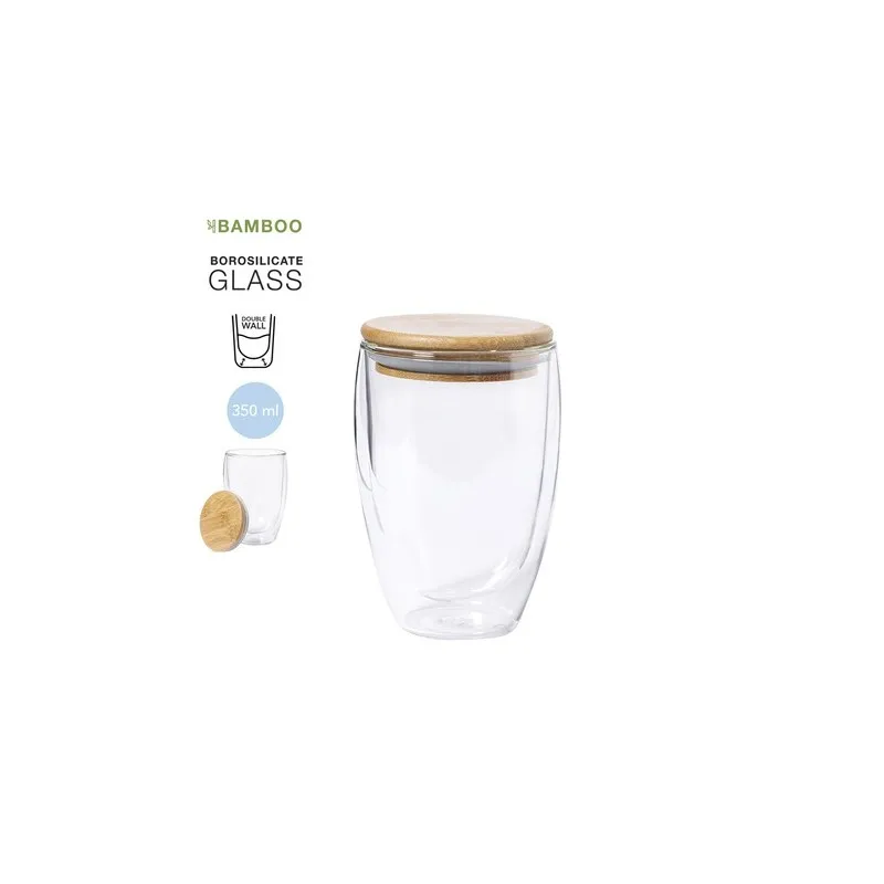 Mug Isotherme Écologique Personnalisé en Verre Thermal Tobby Matières : polyester Taille textile : M Couleurs : vert