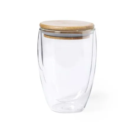 Mug Isotherme Écologique Personnalisé en Verre Thermal Tobby Matières : polyester Taille textile : M Couleurs : vert personnalis