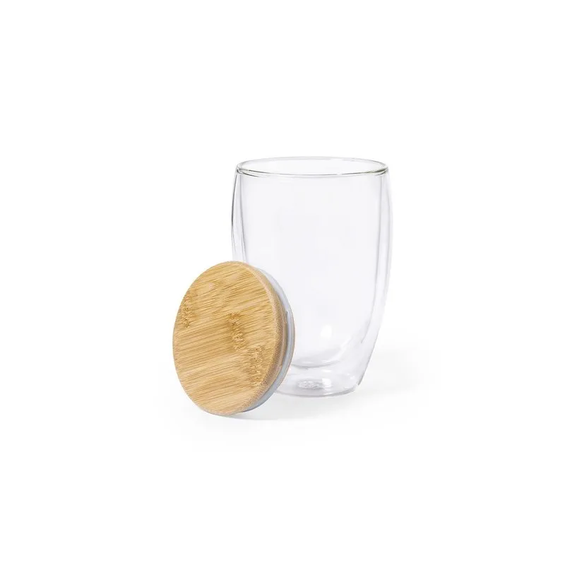 Mug Isotherme Écologique Personnalisé en Verre Thermal Tobby Matières : polyester Taille textile : M Couleurs : vert cadeau entr