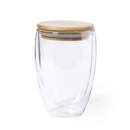 Mug Isotherme Écologique Personnalisé en Verre Thermal Tobby Matières : polyester Taille textile : M Couleurs : vert marquage la
