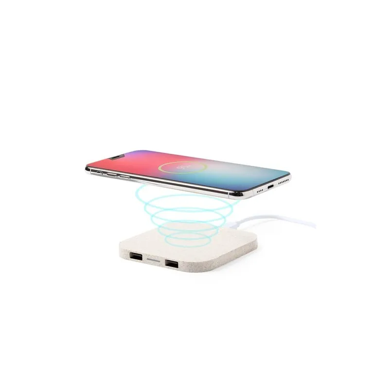 Chargeur Éco-Friendly Sans Fil Personnalisé Riens Matières : carton recyclé personnalisable avec votre logo