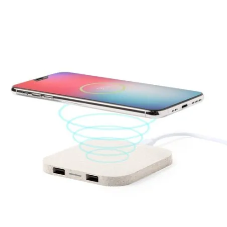 Chargeur Éco-Friendly Sans Fil Personnalisé Riens Matières : carton recyclé personnalisable avec votre logo