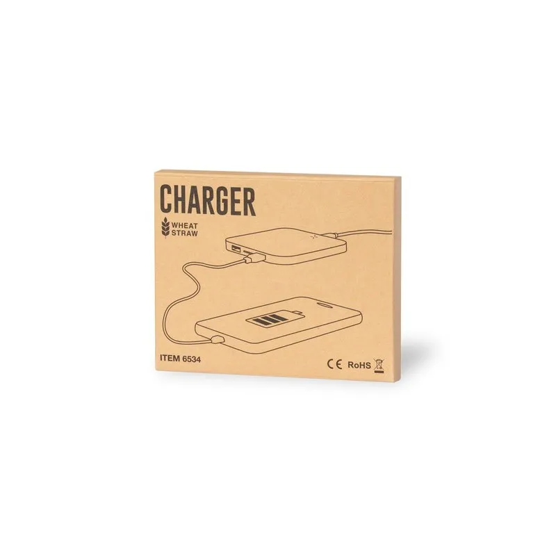 Chargeur Éco-Friendly Sans Fil Personnalisé Riens Matières : carton recyclé livraison express 24h 48h